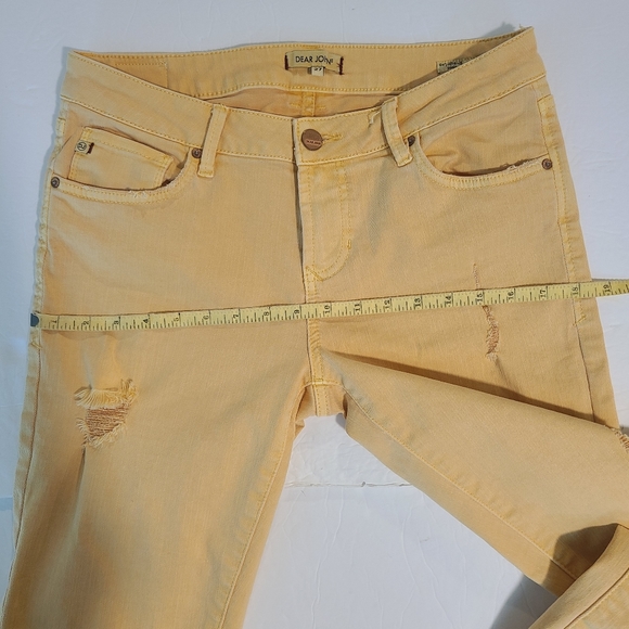 Dear John Playback Cuffed Cropped Straight Leg Jeans Orange Size 27 - Picture 11 of 13
